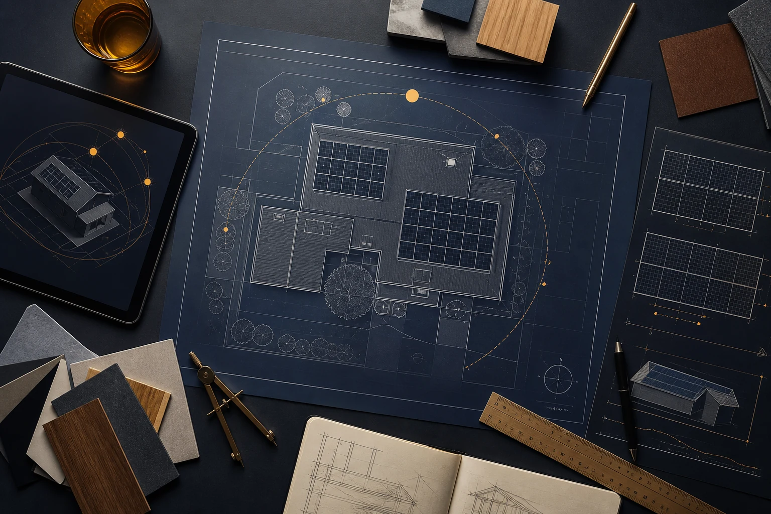 Étude de calepinage photovoltaïque sur plan Étude de calepinage photovoltaïque sur plan